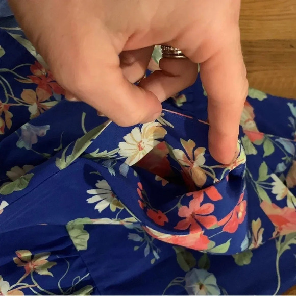 NWT Yumi Kim Blue Floral Ruffle Skort Size L - Picture 7 of 9